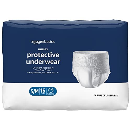 Amazon Basics Unisex Protective Underwear, Overnight...