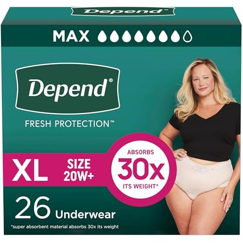 Depend Fresh Protection Adult Diapers, Incontinence &...