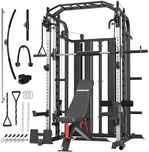 DONOW Smith Machine with Weight Stacks Home Gym Sytem...
