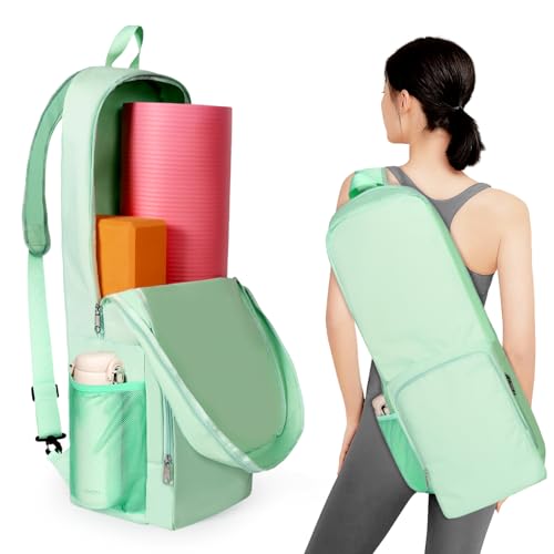 Tangoner Yoga Mat Bag Carrier Side Mesh Zipper Pocket...