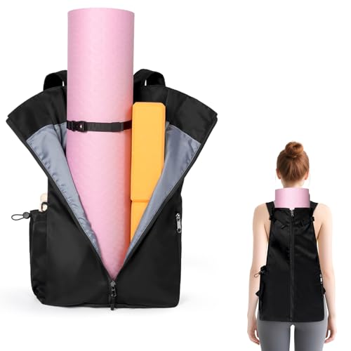 WOMACO Yoga Mat Bag, Adjustable Yogamat Blocks Carrier with...