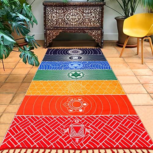 Mexican Yoga Mat Beach Picnic Blanket Chakra Meditation Mat...
