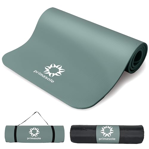 Primasole Thick Yoga Mat, 1/2-Inch Extra Thick NBR Mat...