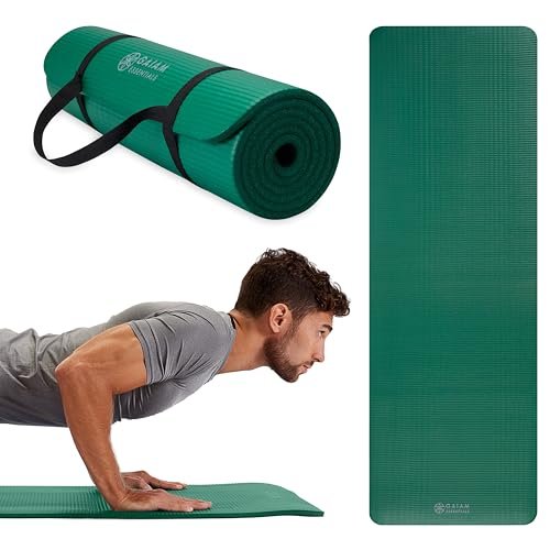 Gaiam Essentials Thick Yoga Mat - Fitness and Exercise...
