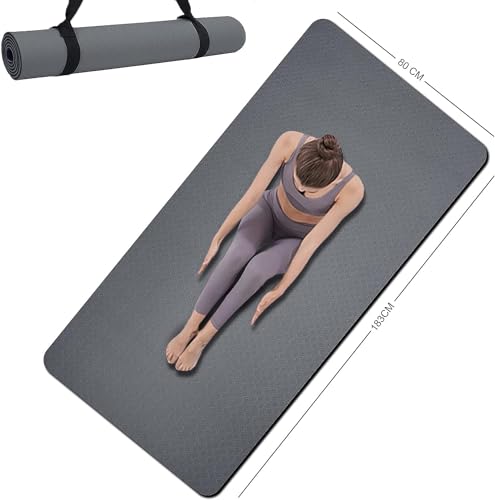 Yoga Mat Double-Sided Non Slip, 72'' x 32'' x 7mm...