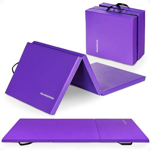 BalanceFrom 6x2 Feet 3-Panel Folding Gymnastics Mat –...