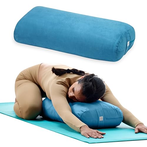 Gaiam Yoga Bolster - Long, Rectangular Meditation Pillow -...