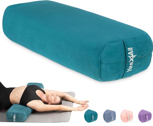 Yes4All Triple-Layer Sponge Yoga Bolster Pillow for...