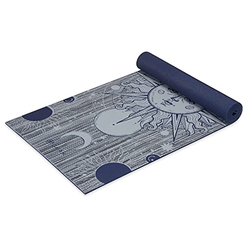 Gaiam Yoga Mat - Premium 6mm Print Reversible Extra Thick...