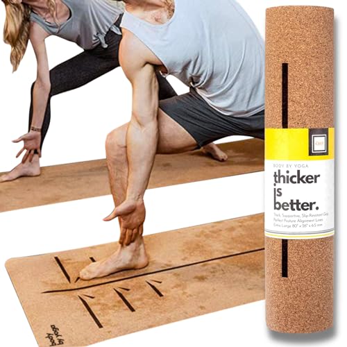 Performance Cork Yoga Mat For Men and Women - Non...