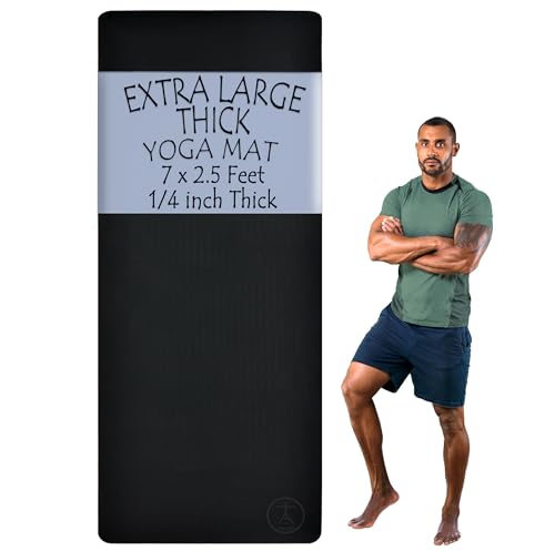 Tatago Extra Thick Yoga Mat Wide & XL-1/4 inch Extra...