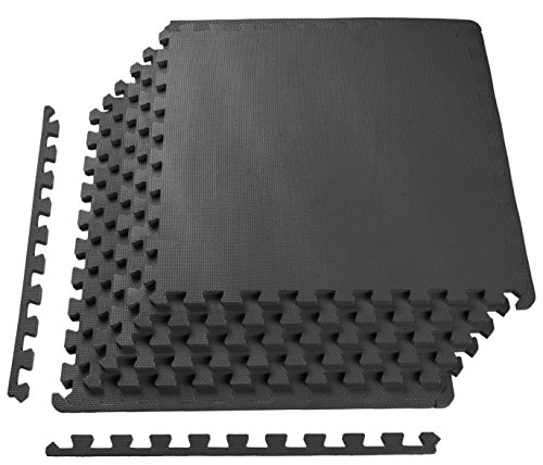 BalanceFrom Puzzle Exercise Mat, 6-Pc Interlocking Foam...