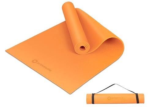 Primasole Yoga Mat with Carry Strap for Yoga Pilates...