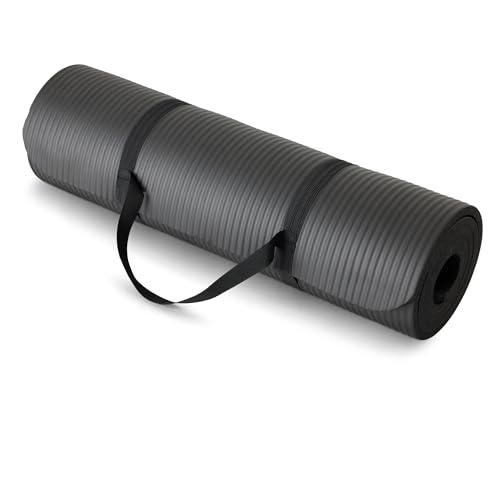 Amazon Basics 1/2 Inch Extra Thick Exercise Yoga Mat with...