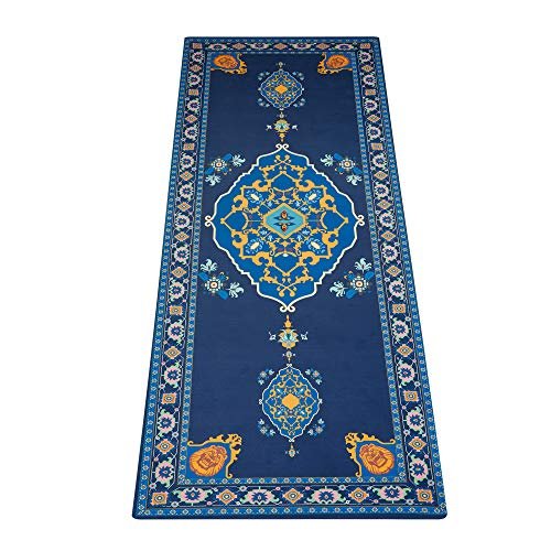 Ananda Premium Rug Print Yoga Mat | Sweat Absorbing...