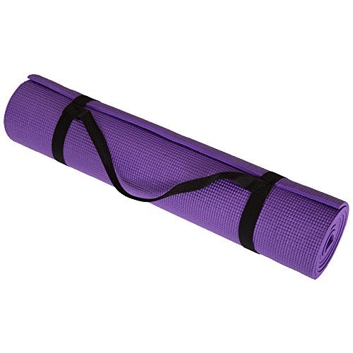 Yoga Mat - Thick Double-Sided Foam Gym and Workout...