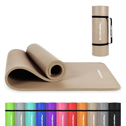 MSPORTS Thick Yoga Mat Premium Non Slip – Extra...
