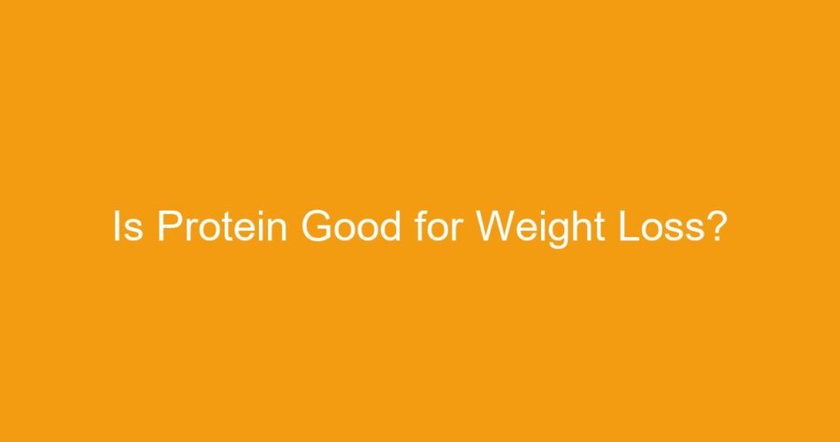 Is Protein Good for Weight Loss?