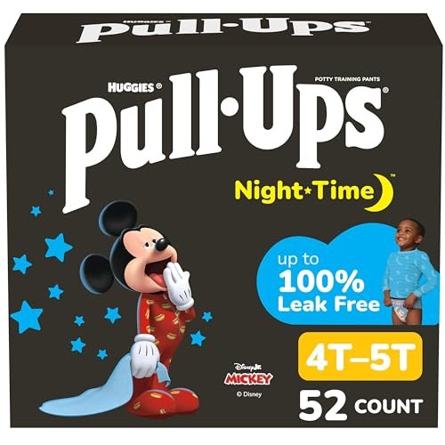 Pull-Ups Boys' Night-Time Potty Training Pants, Size 4T-5T...