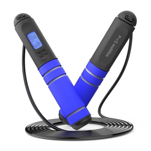 Jump Rope, multifun Speed Skipping Rope with Calorie...