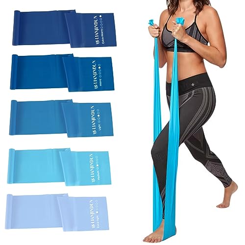 Lianjindun 5 Pcs Professional Resistance Bands. Latex-Free,...