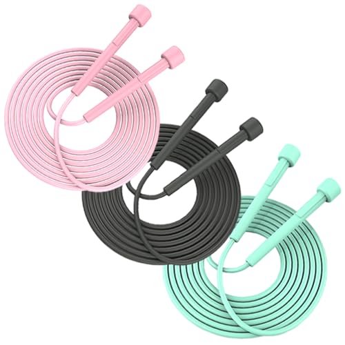 DYDSTRNG 3 Pack Lightweight Adjustable Kids Jump Rope Home...