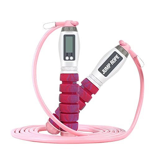 Workout Jump Rope with Counting,9.85ft Adjustable Skipping...