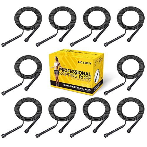 AIO EYEUY Adjustable Jump Rope for Fitness and Exercise-PVC...