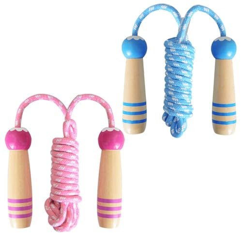 2 Pcs Jumping Rope for Kids, Lorvain Adjustable Skipping...