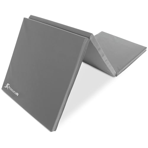 ProsourceFit Tri-Fold Folding Thick Exercise Mat 6’x2’ with...