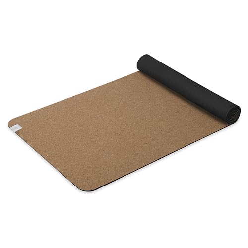Gaiam Cork Yoga Exercise Mat | Natural Sustainable Cork...