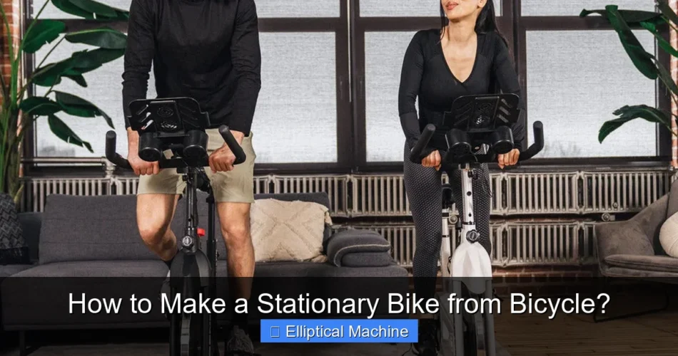 How to Make a Stationary Bike from Bicycle?