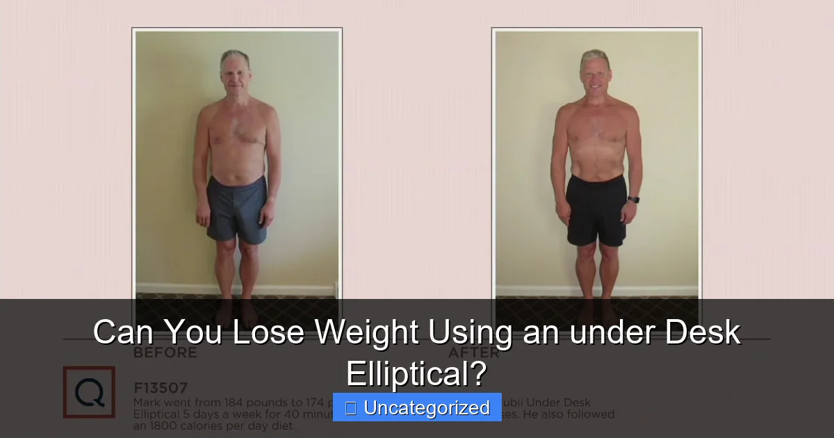 Can You Lose Weight Using an under Desk Elliptical?