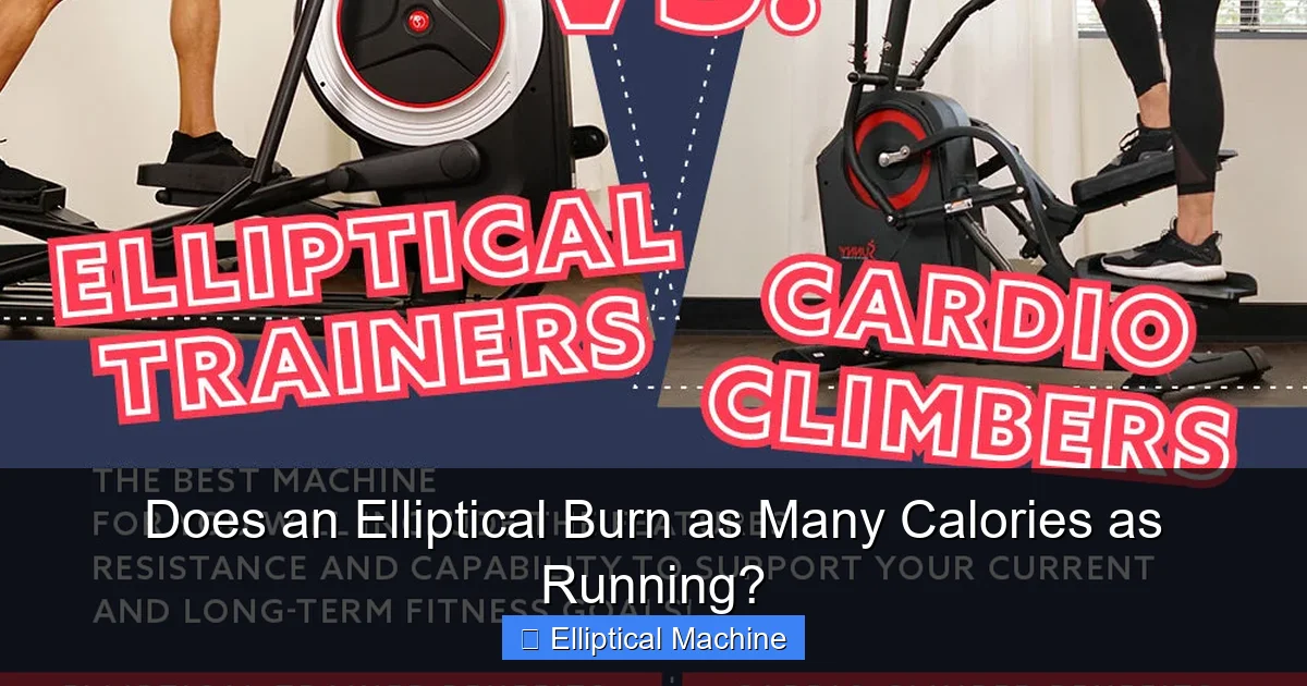 Does an Elliptical Burn as Many Calories as Running? - ellipticalking.com