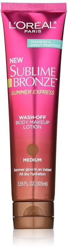 L'Oréal Paris Sublime Bronze Summer Express Body Makeup Lotion, Medium, 3.55 fl....