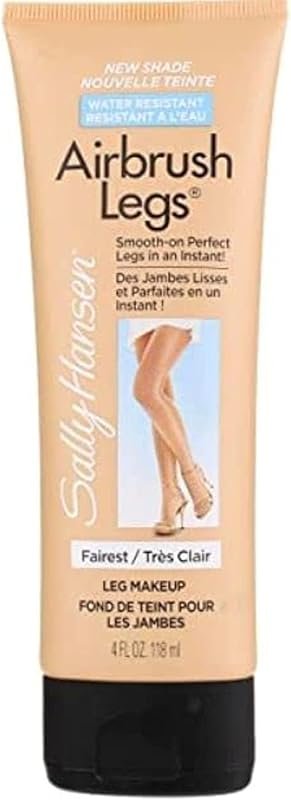 Sally Hansen Airbrush Legs Body Makeup Lotion, Fairest Shade, 4 Oz (2-Pack)
