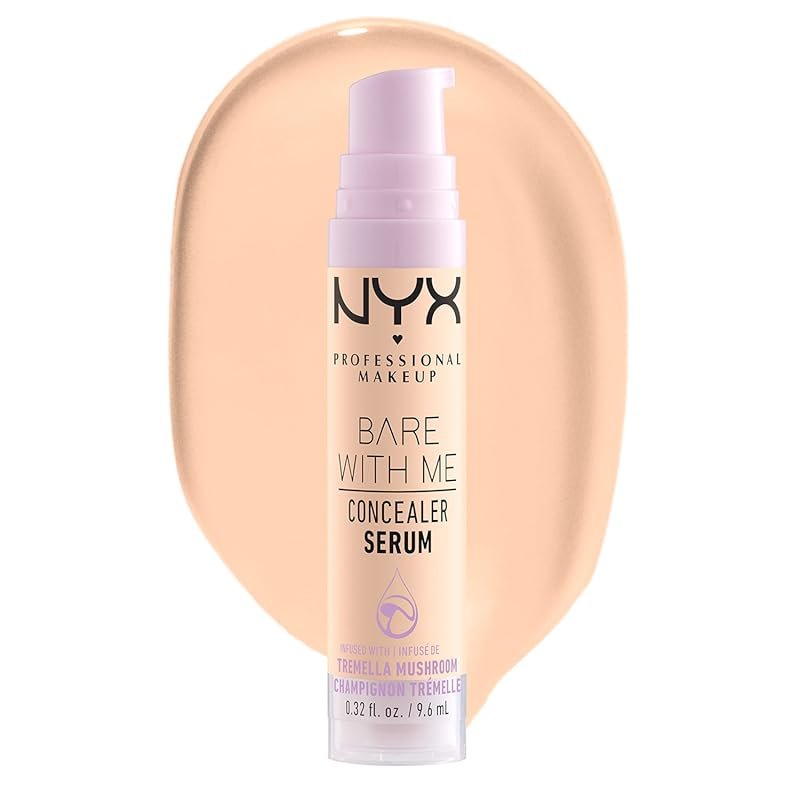 NYX Bare With Me Concealer Serum: Hydrating Full Coverage Body Concealer for Imp...