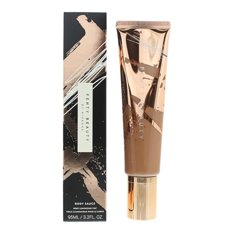 Fenty Body Sauce Body Makeup: A Luminizing Tint for the Skin, Shade Hunnie Hunni...