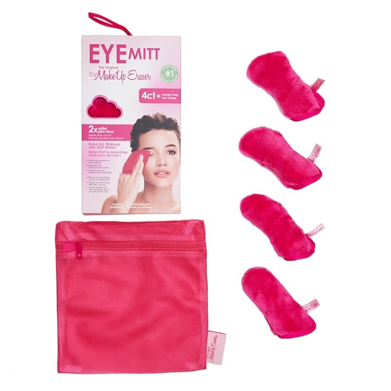 The Original MakeUp Eraser Eye Mitts: Remove Waterproof Eye Makeup with Water (4...