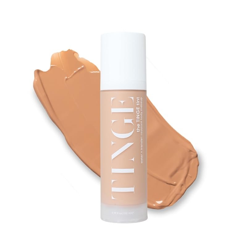 Tinge Body Makeup: Medium Neutral Shade, Medium Coverage, Semi-Matte, Water & Tr...