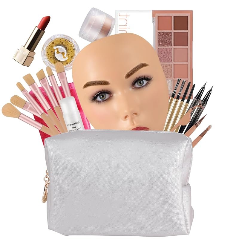 Reusable Silicone Makeup Practice Board Kit for Body Artistry with Essential Too...