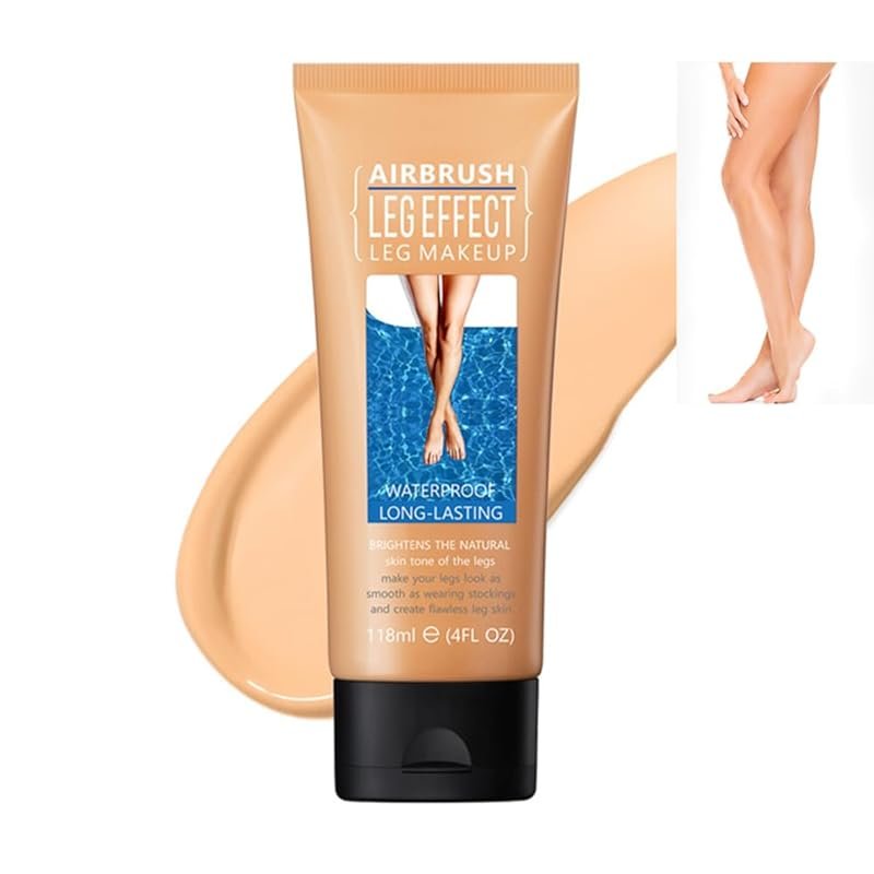 Waterproof Leg and Body Makeup: No Transfer, Covers Veins, Scars, Tattoos for Al...