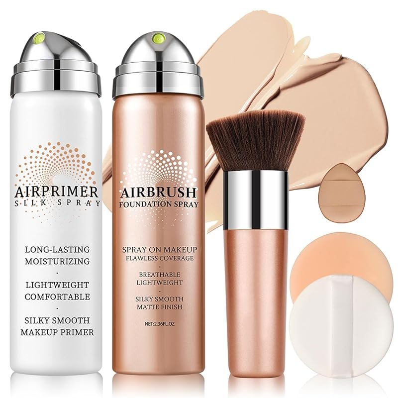 Magic Minerals Airbrush Foundation Spray and Primer for Face Before Makeup,Water...