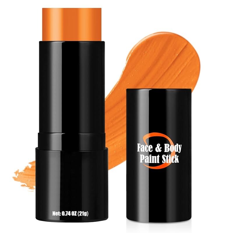Pumpkin Orange Cream Blendable Face Body Paint Stick for Halloween SFX Cosplay M...