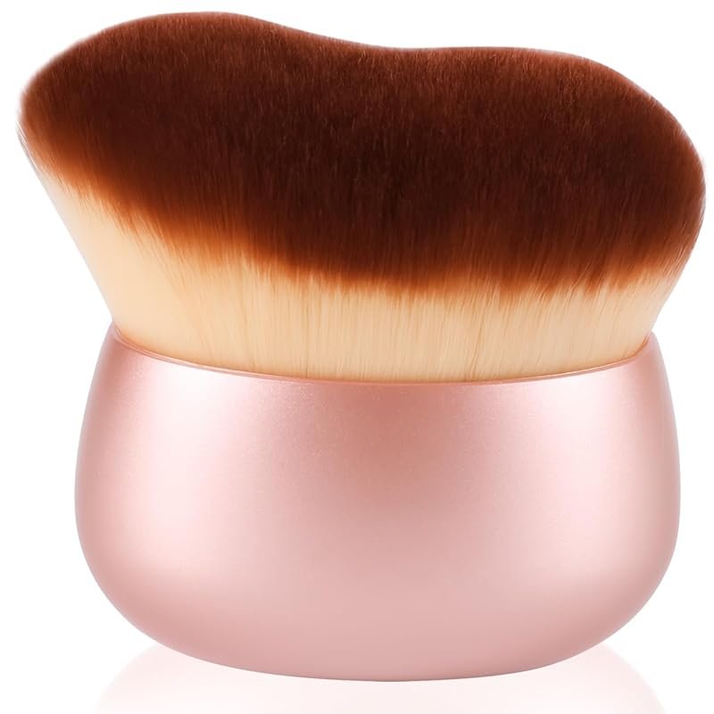 Wide-Head Kabuki Body Makeup Brush for Tanning, Bronzer, and Full Body Makeup