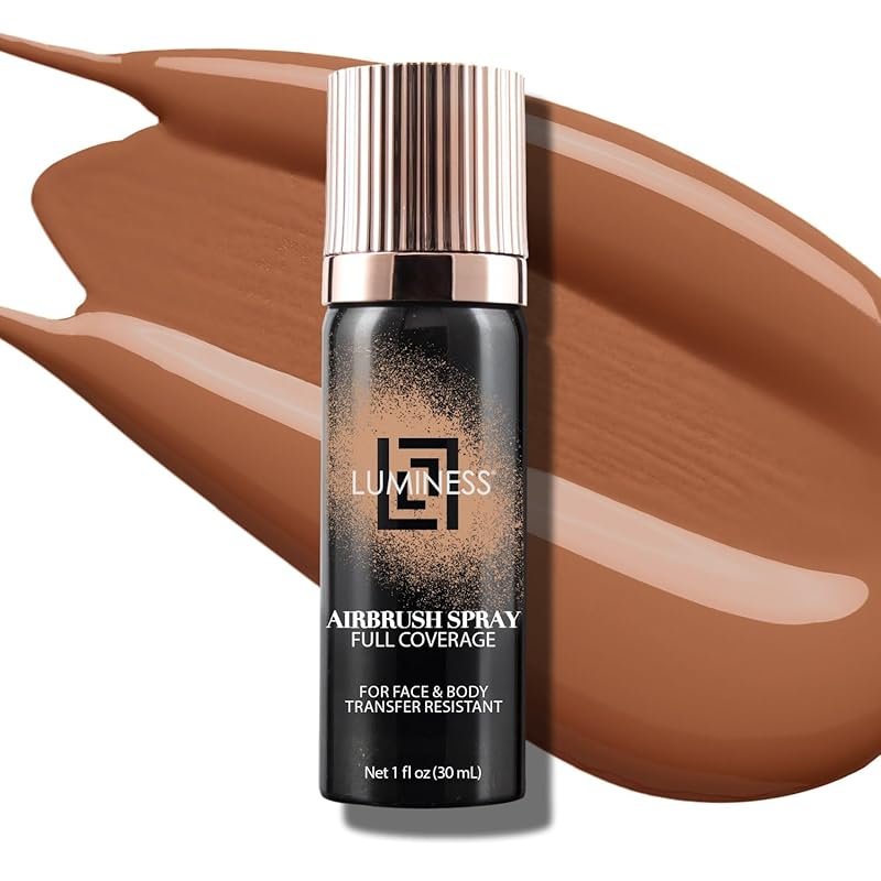LUMINESS Airbrush Body Makeup: Full Coverage, Water-Resistant Tattoo Cover Up fo...