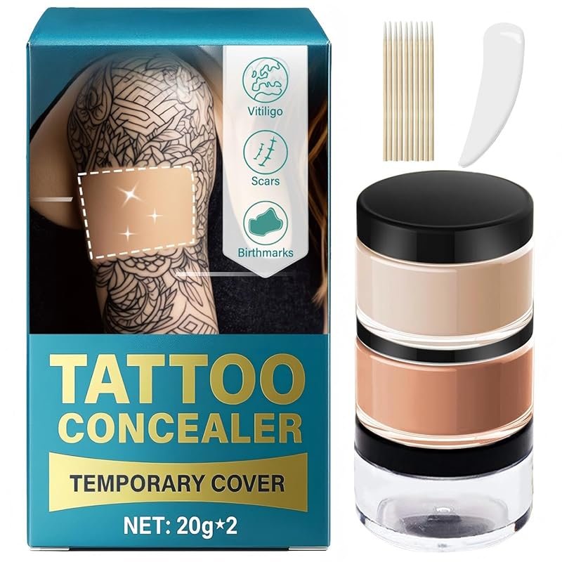 Waterproof Full Coverage Body Concealer for Stretch Marks, Tattoos, Dark Spots, ...