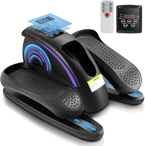 ANCHEER Under Desk Elliptical Machine, Electric Seated...