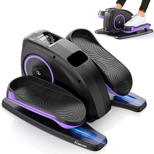 ANCHEER Under Desk Elliptical Machine, Electric Seated...