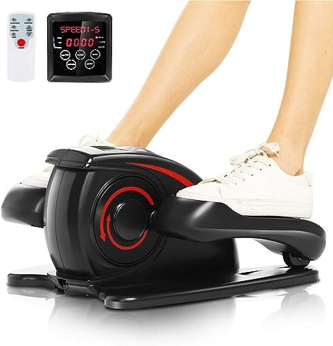ANCHEER Under Desk Elliptical Machine - Quiet Pedal...